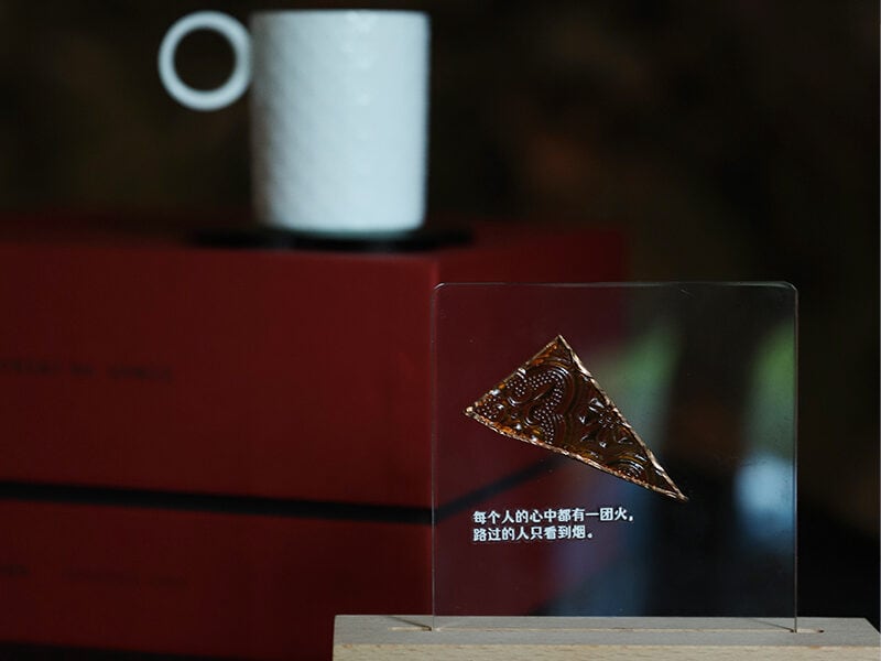 Jingdezhen Ceramic Cup: Xiguan Wuyu Co-branded Begonia Cup