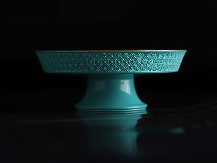 Jingdezhen Ceramic High-foot Teapot Tray: Cheng
