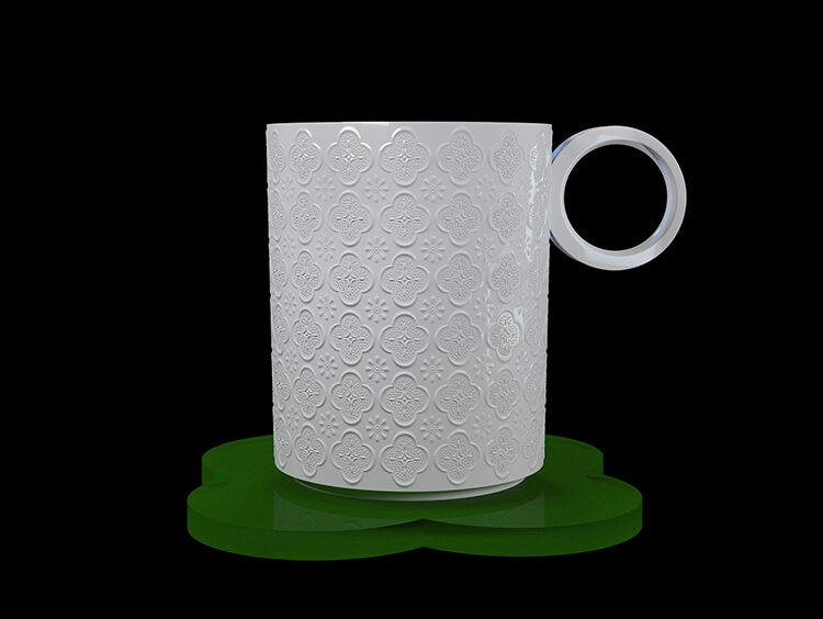 Jingdezhen Ceramic Cup: Begonia Cup
