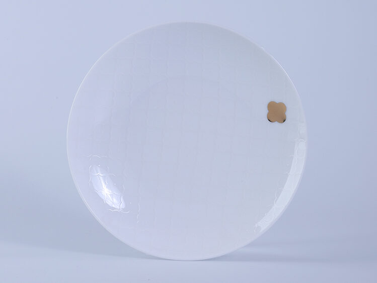 Jingdezhen Ceramic Plate: Begonia Plate