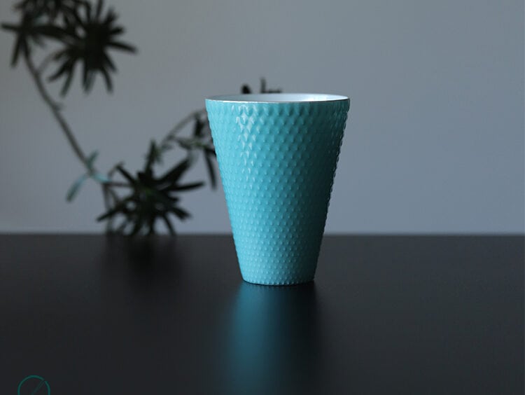 Jingdezhen Ceramic Cup: Turquoise Green Cup