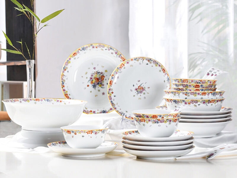 Ceramic Dinnerware Set: Shooting Star Garden Tableware