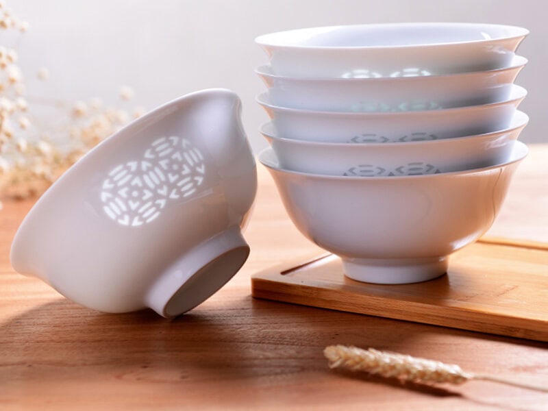 Ceramic Bowl Set: Attracting Wealth and Prosperity (Bowl Set of 6)