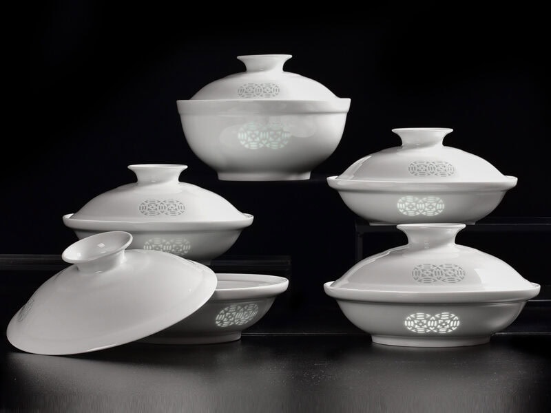 Ceramic Dinnerware Set: Harmony Lidded Dish Set IV