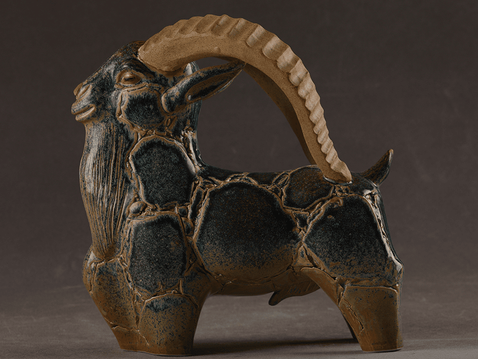 Goat Ceramic Sculpture