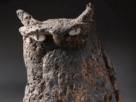 Jingdezhen Owl Ceramic Sculpture
