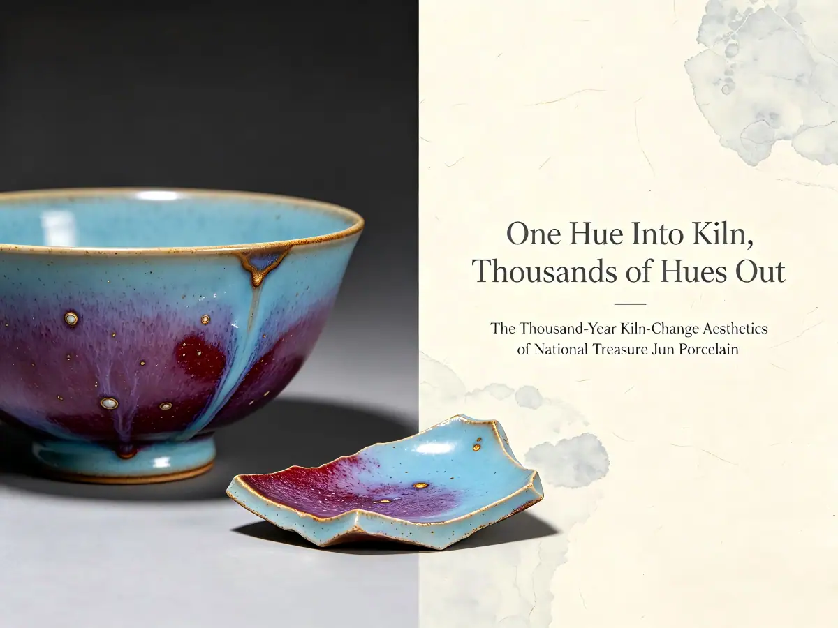 One Hue Into Kiln, Thousands of Hues Out – The Thousand-Year Kiln-Change Aesthetics of National Treasure Jun Porcelain