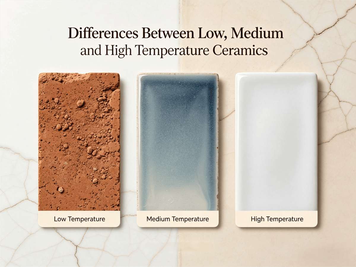 Differences Between Low, Medium and High Temperature Ceramics