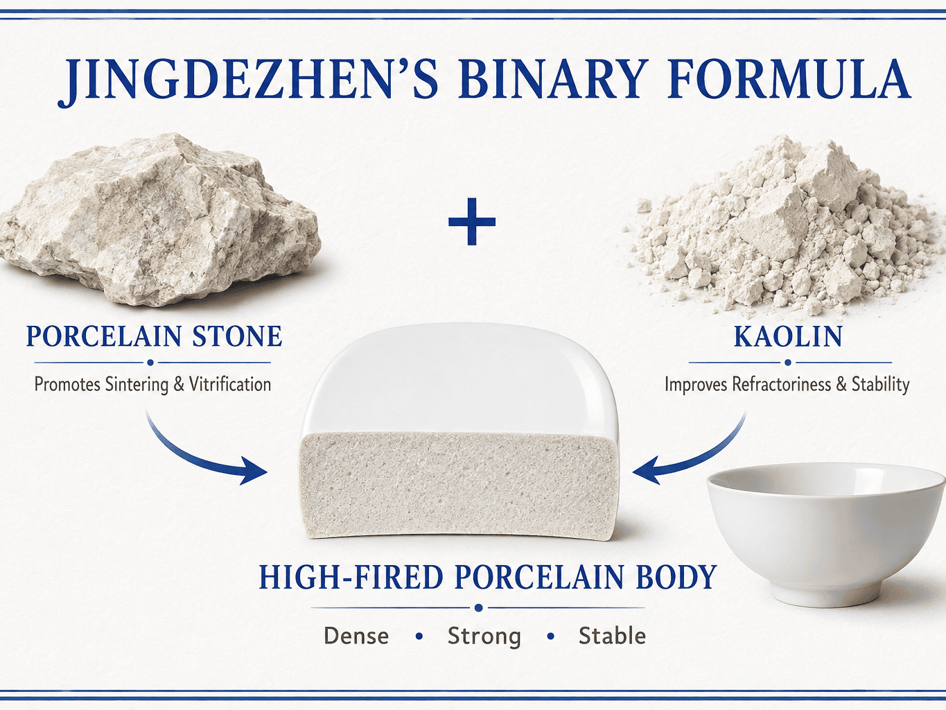 Jingdezhen’s Binary Formula of Kaolin & Porcelain Stone: A Milestone in Global Ceramics
