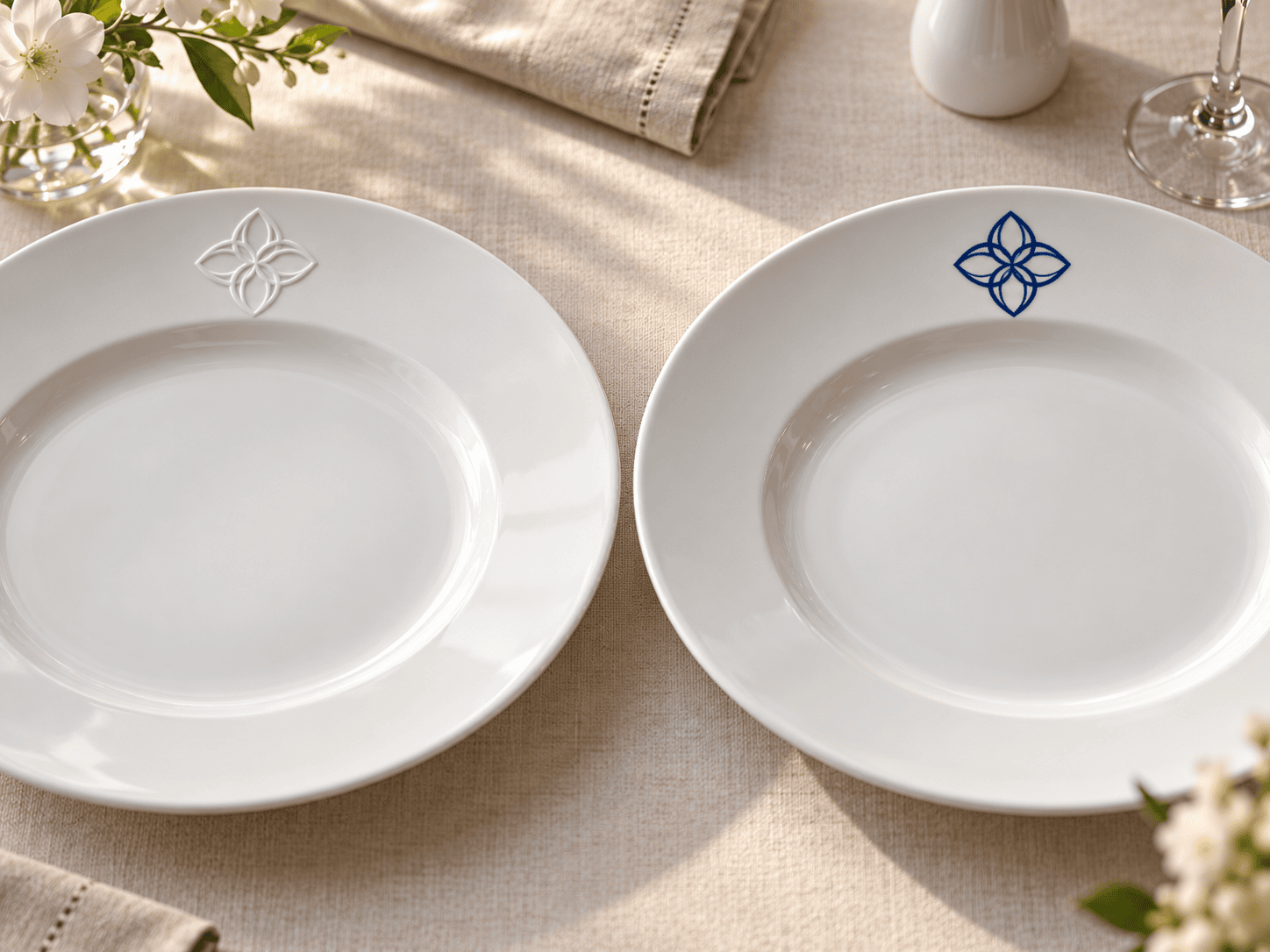 Embossed Logo vs Printed Logo on Ceramic Tableware